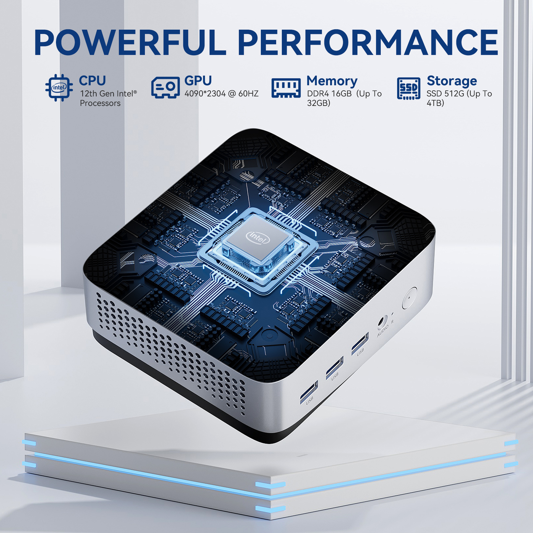 LeaderHub LP5C Mini PC — Intel i5-12450HX 16GB RAM 512GB SSD - Image 2